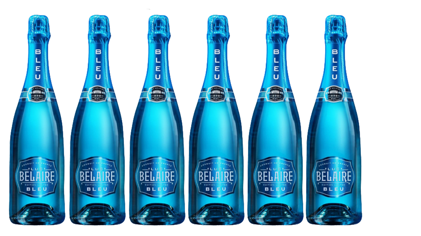 Lot Luc Belaire Bleu Fantome - 6 x 75cl.