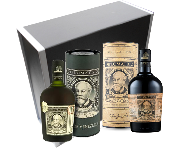 Coffret cadeau Diplomatico - Reserva Exclusiva 40° - Rhum de tradition  Espagnole - 70 cl