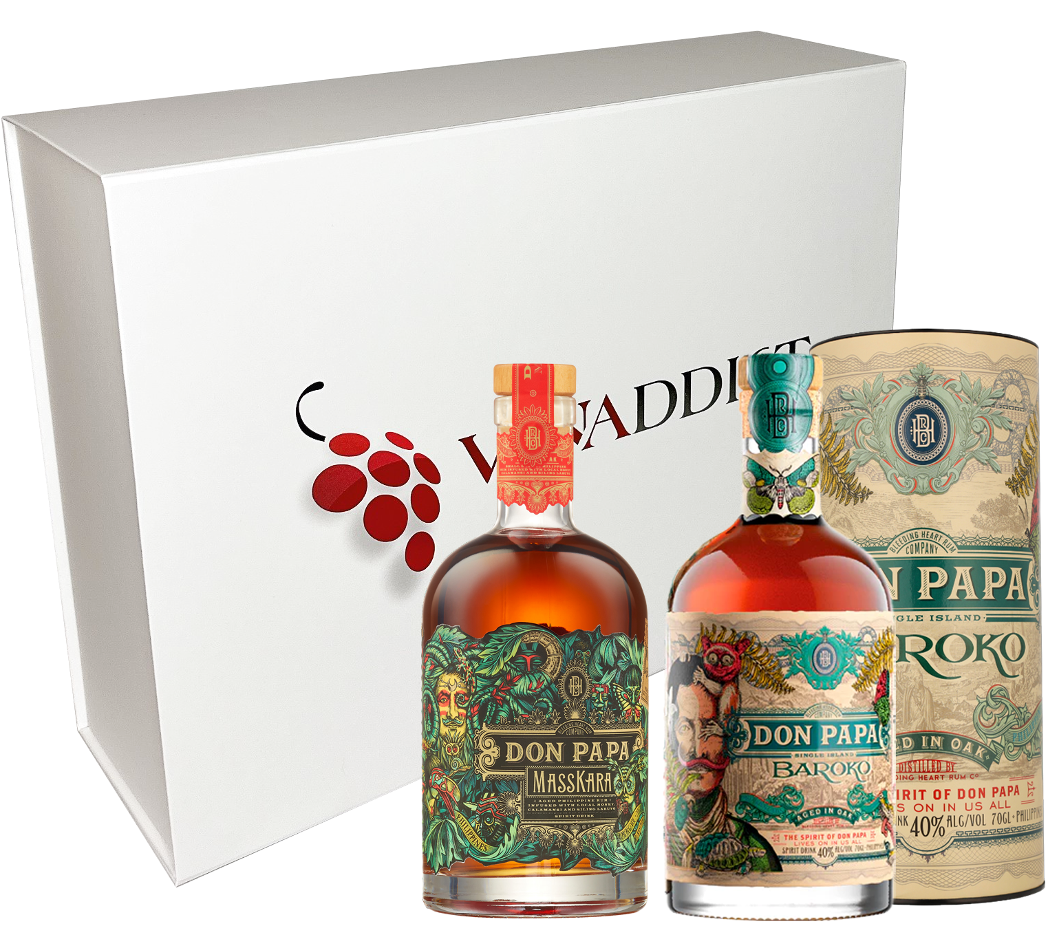 Coffret Rhums Don Papa - Don Papa Masskara & Baroko