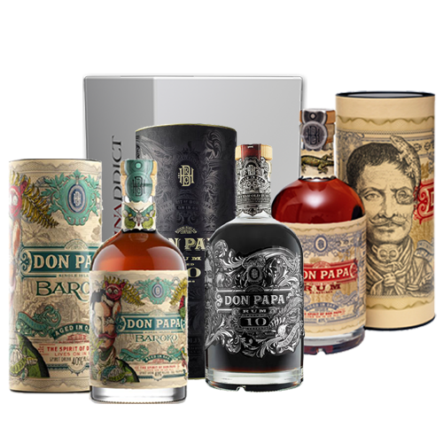 Coffret dégustation Rhum Don Papa 2 verres - BienManger Paniers Garnis