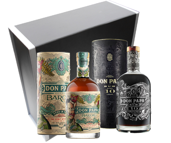 Achat de Rhum Don Papa Baroko 70cl vendu en Coffret sur notre site