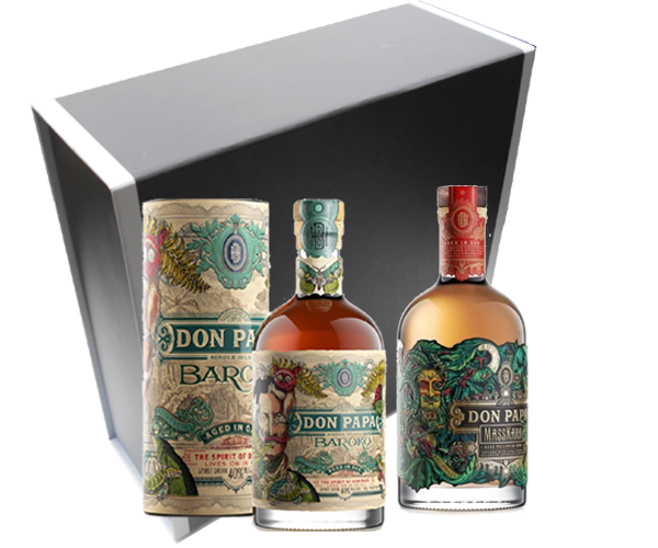 Coffret Rhums Don Papa - Don Papa Masskara & Baroko