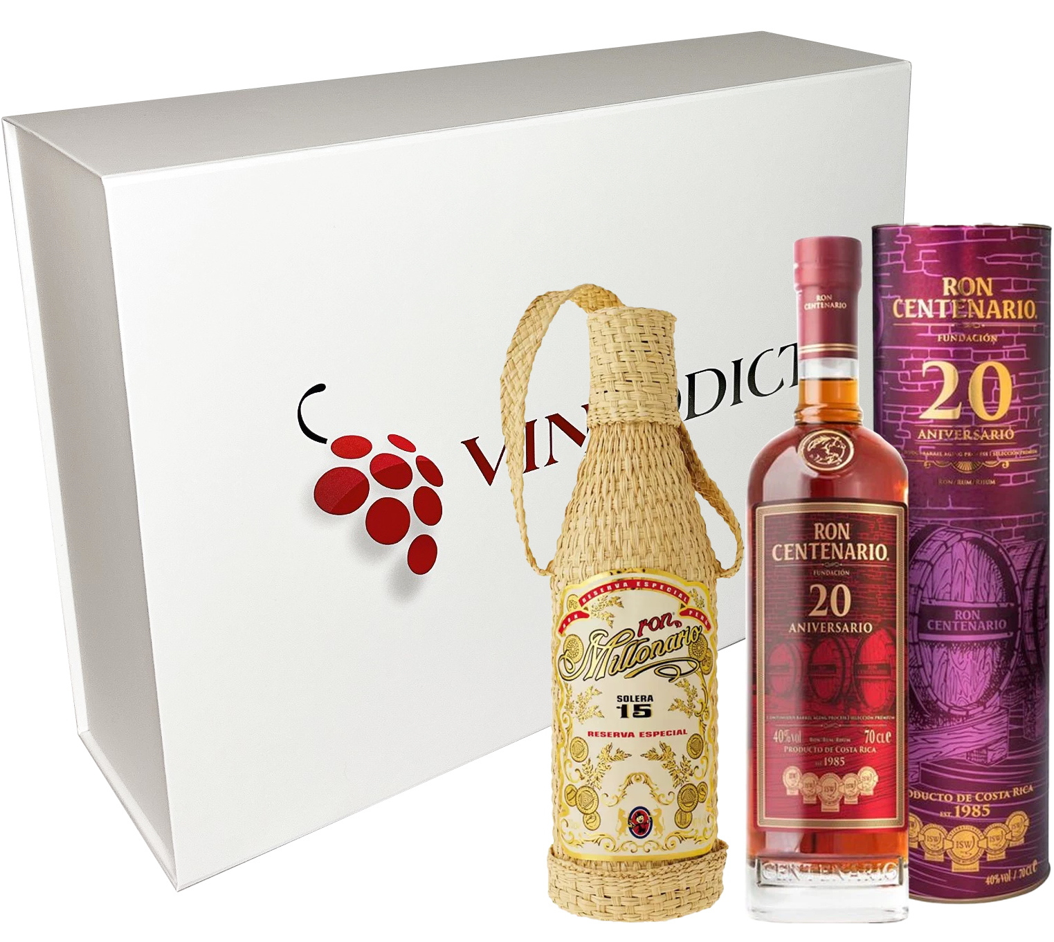 Coffret Vinaddict - Rhums Centenario 20 ans & Millonario