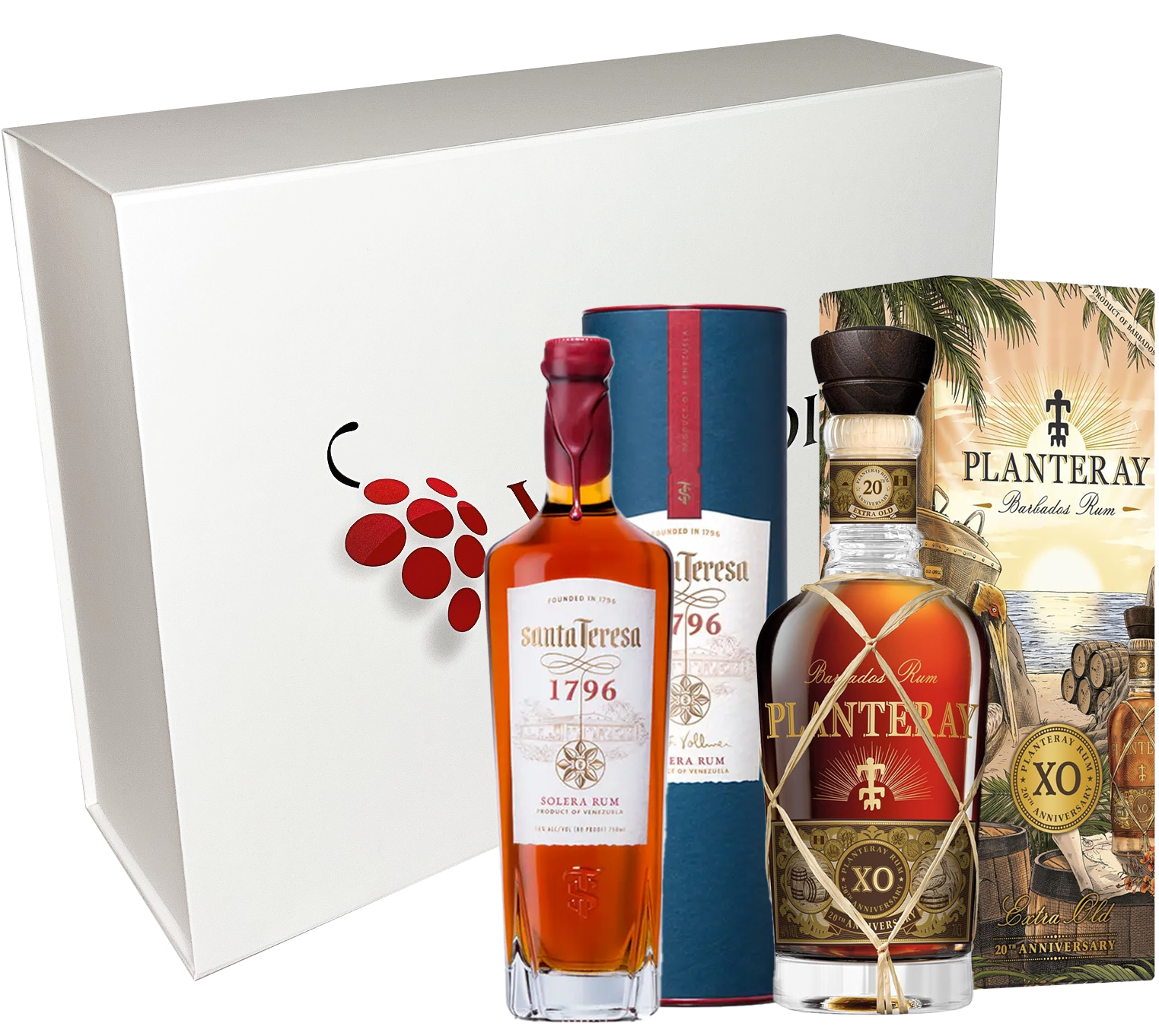 Coffret Vinaddict - Rhums Santa Teresa & Plantation XO - 2 x 70cl