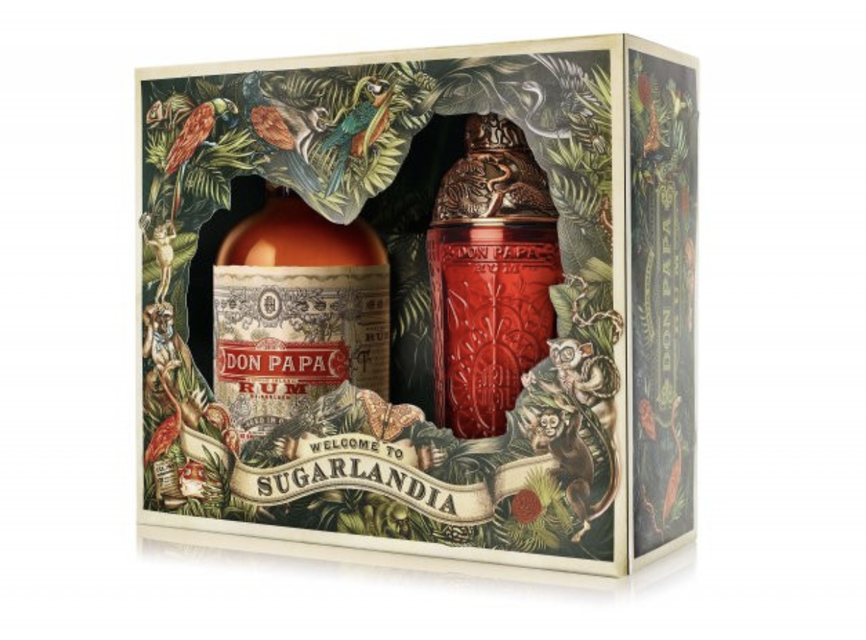 Coffret Rhum Don Papa Sugarlandia - Don Papa 7 ans 70cl + Shaker