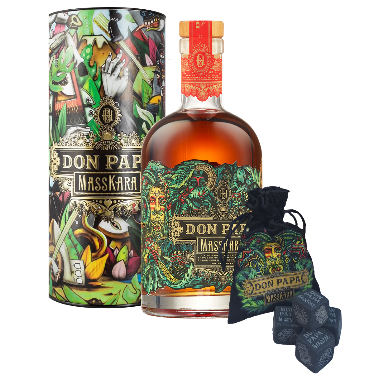 Rhum Don Papa - Masskara - Coffret Collector Edition limitée