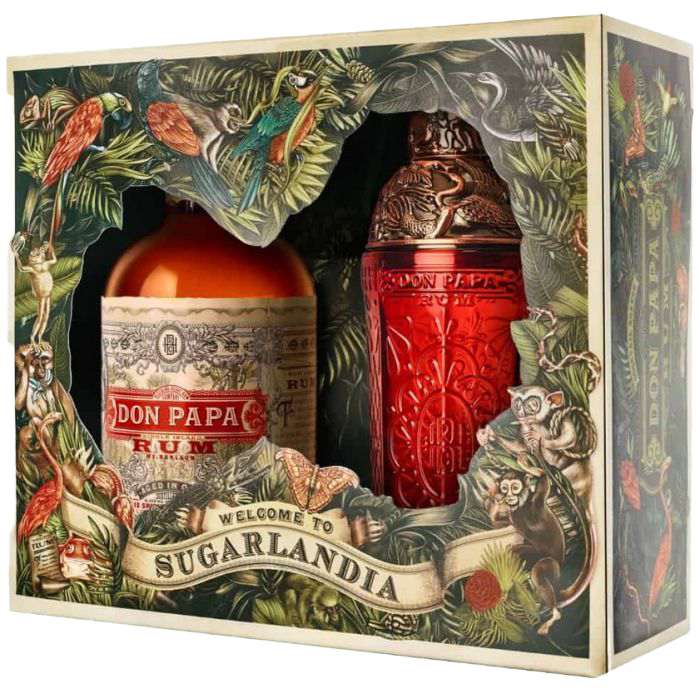 Coffret Rhum Don Papa Sugarlandia - Don Papa 7 ans 70cl + Shaker