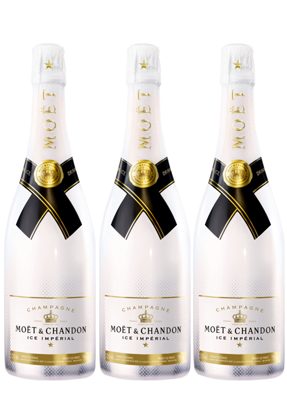 Lot 3 Champagnes Moët & Chandon Moët Ice 75cl