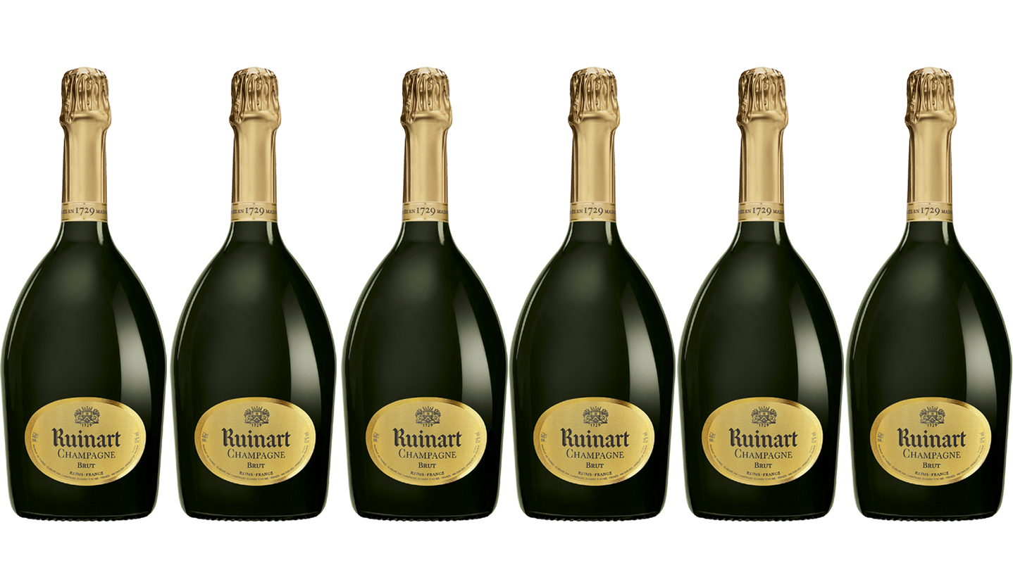 Lot 6 Champagnes R de Ruinart Brut 75cl