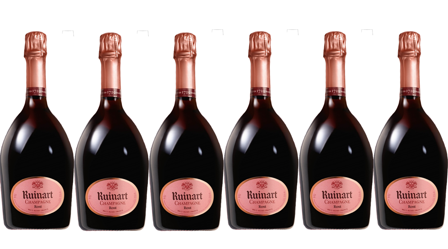 Lot 6 Champagnes Ruinart Rosé 75cl