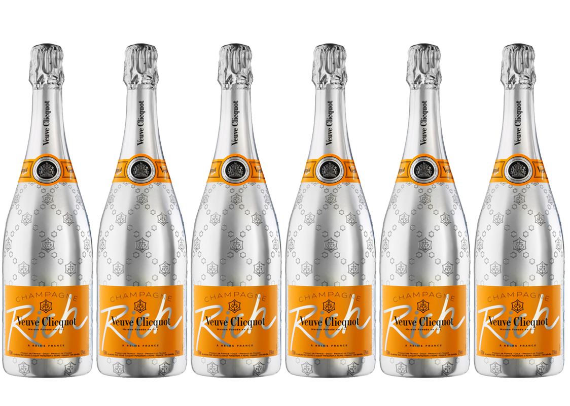 Lot 6 Champagnes Veuve Clicquot Rich 75cl