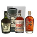 Coffret Rhums Découverte Diplomatico, Don Papa, Bumbu