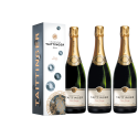 Lot 3 Champagnes Taittinger Brut Cuvée Prestige 75cl Etuis