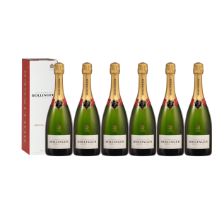 Lot 6 Champagnes Bollinger Brut Special Cuvée 75cl avec étuis