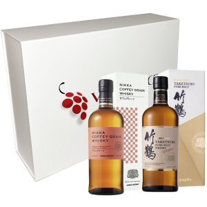 Coffret Vinaddict - Whiskys Nikka Coffey Grain 70cl et Nikka Taketsuru Pure Malt 70cl.