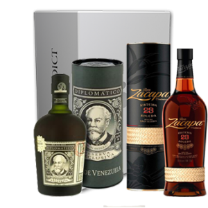 Coffret Rhums Découverte Diplomatico, Don Papa, Bumbu - Coffret Luxe