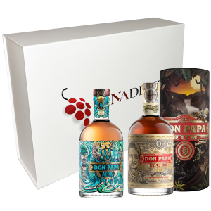 Coffret Vinaddict - Rhums Don Papa 7 ans et Don Papa Alon. 2x70cl