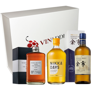 Coffret Whiskys japonais best sellers - Yoïchi Single Malt, Nikka From the Barrel, Nikka Days