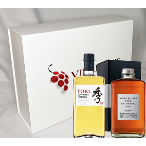 Coffret Vinaddict - Whiskys Nikka From the Barrel 50 cl et Suntory Toki 70cl.