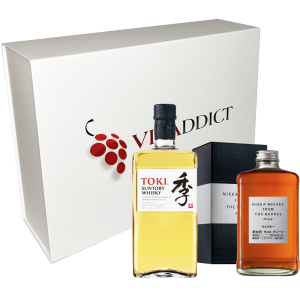 Coffret Vinaddict - Whiskys Nikka From the Barrel 50 cl et Suntory Toki 70cl.