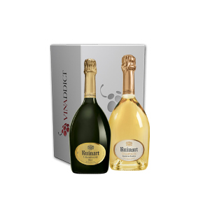 Coffret Champagne Ruinart - R de Ruinart brut et Ruinart Blanc de blancs