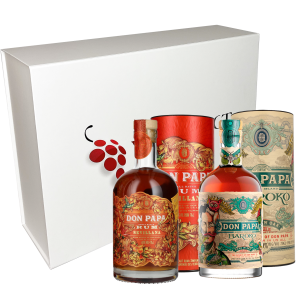 Coffret Vinaddict - Rhums Don Papa Baroko et Don Papa Sevillana. 2x70cl