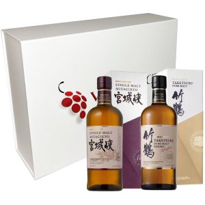 Coffret Vinaddict - Whiskys Nikka Miyagikyo 70cl et Nikka Taketsuru 70cl.