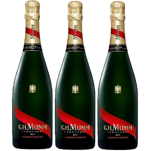 Lot 3 Champagnes Mumm Brut Cordon Rouge 75cl