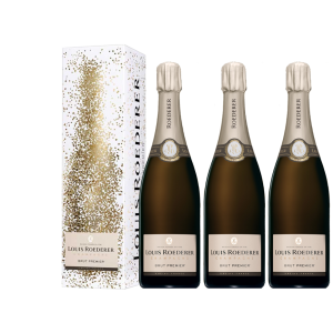 Lot 3 Champagnes Louis Roederer Brut Premier 75cl avec étuis