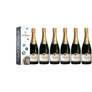 Lot 6 Champagnes Taittinger Brut Cuvée Prestige 75cl Etuis.