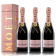 Lot 3 Champagnes Moët & Chandon Rosé Imperial 75cl avec étuis